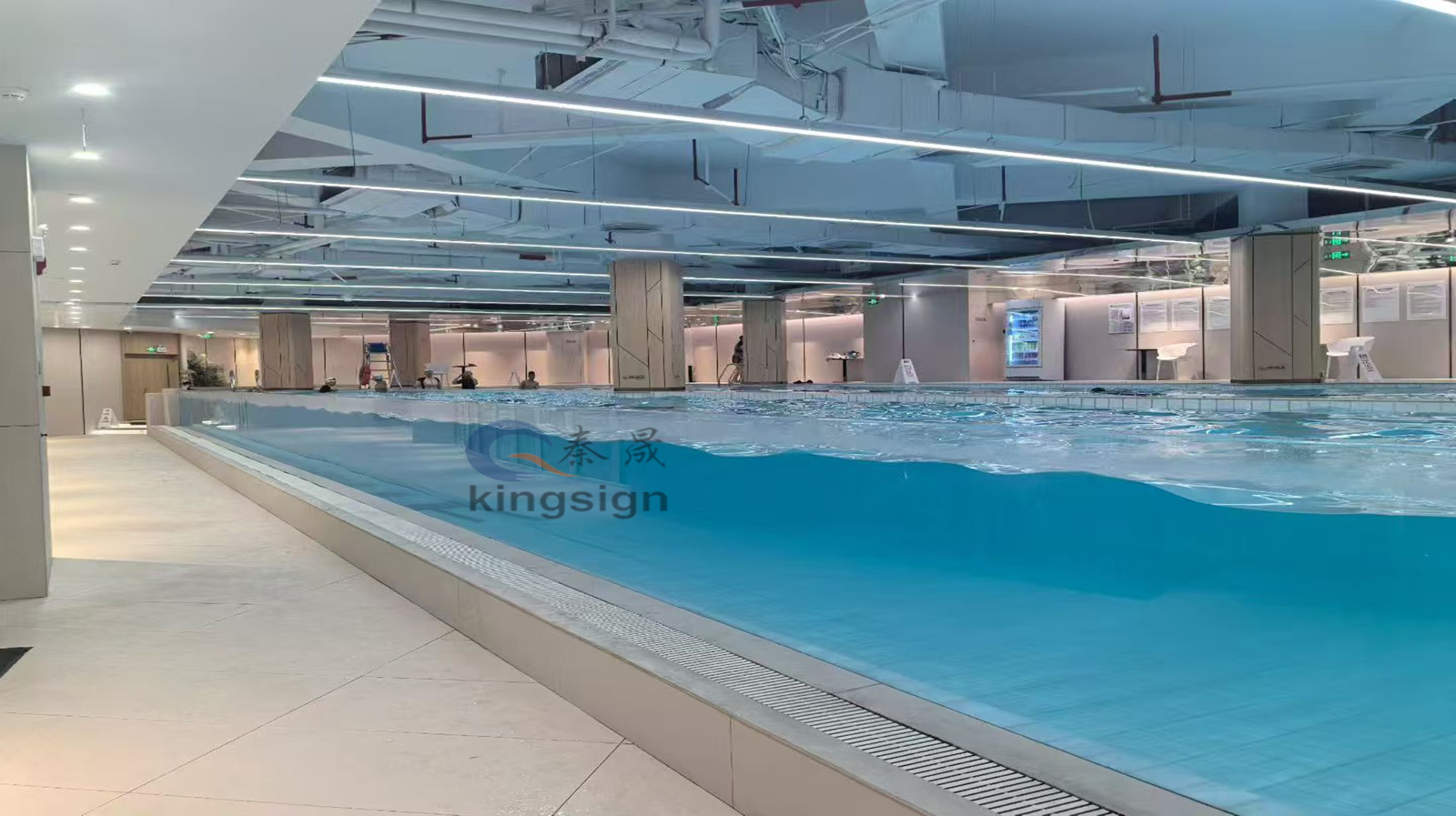 Kingsign 30 m längd 120 mm tjock akrylplåtpoolfönster