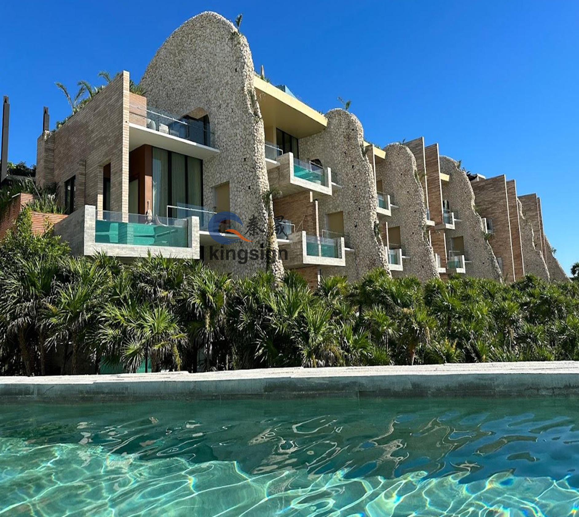 Kingsign akryl poolfönster och visningspanel